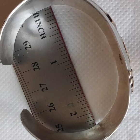 🌟 Collectable Hopi Kokopelli Cuff Sterling and Brass - Picture 15 of 17